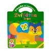 Říkadla se samolepkami - Zvířátka z lesa - nalep a maluj
