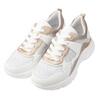 Dámské elegantní bílo-zlaté sneakersy | Velikost: 38 | Bílá