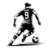Samolepka: fotbalista se jménem | Velikost: 20 x 22 cm
