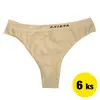 Bezešvá tanga 6 ks | Velikost: S/M | Tělová