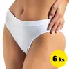Bezešvé kalhotky Classic 6 ks | Velikost: S/M | Bílá