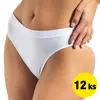 Bezešvé kalhotky Classic 12 ks | Velikost: S/M | Bílá