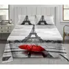 2dílné ložní povlečení - Red umbrella in Paris