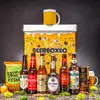 Beerboxeo plné prémiových ležáků s pivním hrnkem I