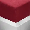 Froté napínací prostěradlo | Rozměr: 90 × 200 cm | Bordó