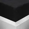 Froté napínací prostěradlo | Rozměr: 90 × 200 cm | Černá