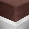 Froté napínací prostěradlo | Rozměr: 90 × 200 cm | Čokoládová