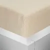 Froté napínací prostěradlo | Rozměr: 90 × 200 cm | Smetanová