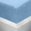 Froté napínací prostěradlo | Rozměr: 90 × 200 cm | Světle modrá