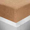 Froté napínací prostěradlo | Rozměr: 90 × 200 cm | Šedohnědá (cappuccino)