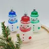 Sněhulák retro čirý, sada 3 ks, 10 cm