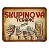 Plechová cedulka 30 × 20 cm - Skupinová terapie