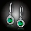 Náušnice Brillance Gabriella Smaragd Green