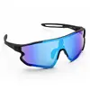 Černé brýle Kašmir Sport Wave Polarized SWP3 - skla modrá zrcadlová