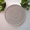Sada podtácků Mandala | Balení: 2 ks | Tmavě šedá