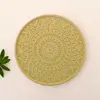 Sada podtácků Mandala | Balení: 2 ks | Hořčicová