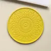Sada podtácků Mandala | Balení: 2 ks | Žlutá