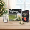 Set 2 prémiových kvetoucích čajů Mystify Blooming Tea s hrnečkem (černá krabička)