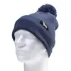 Vodoodpudivý pletený zimní kulich s bambulí ZW02 all blue | Balení: Bez krabičky
