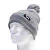 Vodoodpudivý pletený zimní kulich s bambulí ZW03 all grey | Balení: Bez krabičky