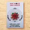 Knoflík štěstí - vánoční hvězda