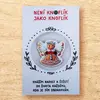 Knoflík štěstí - perníček andílek