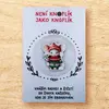 Knoflík štěstí - myška