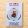 Knoflík štěstí - veverka