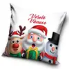 Vánoční polštářek - Santa a jeho veselé Vánoce