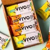 Mix vegan proteinových tyčinek VIVO LIFE - 6x Kakao & pomeranč, 6x kešu & citrón