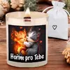 Svíčka s praskajícím knotem - Hořím pro Tebe
