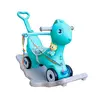 Aga4Kids Plastový houpací koník 2v1 DS3803 modrý