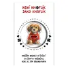 Knoflík štěstí - pejsek červený svetr 1