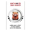 Knoflík štěstí - panda červená 15