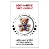 Knoflík štěstí - medvídek 37