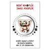 Knoflík štěstí - lenochod 40