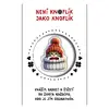Knoflík štěstí - kočička v čepici 45