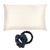 Hedvábný povlak a dvě hedvábné gumičky (1 cm, 3,5 cm)