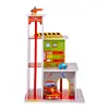 Aga4Kids Hrací dřevěný set Požární stanice
