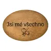 Oblázek velký v dárkové krabičce - Jsi mé všechno