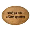 Oblázek velký v dárkové krabičce - Vždy při tobě - oblázek optimista