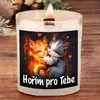 Svíčka s praskajícím knotem - Hořím pro Tebe