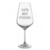 Sklenice na víno - Cute but psycho | Balení: bez dárkového balení
