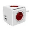 Cubenest PowerCube Extended USB A+C PD 20 W 1,5 m, červená