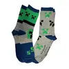 Set dvou párů dětských ponožek Minecraft | Velikost: 19-20
