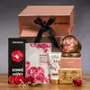 Giftboxeo dárkový box (rose gold) - S kosmetikou růže