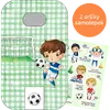Box na svačinku se samolepkami - fotbalista