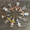 DIY vánoční andělíček z korálků 10 ks - mix barev | Bílá