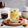 Sójová svíčka s dřevěným knotem - Slaný karamel & Káva