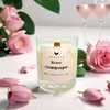 Sójová svíčka s dřevěným knotem - Rose Champagne